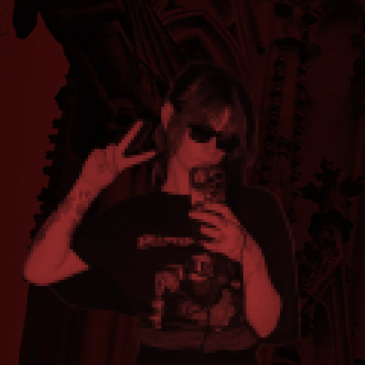 Red-toned portrait of HAZELMERE